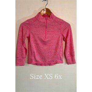 Girls Pink Half Zipped Light Weight Xersion Everair Shirt